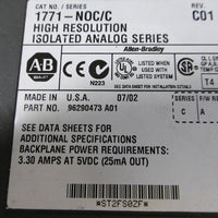 1 Used Allen Bradley 1771NOC/C High Resolution Isolated Analog Series 5V VDC