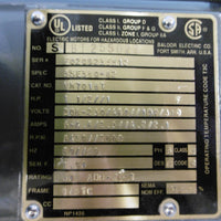 Baldor Electric Motor 35CB3500 Hazardous Locations