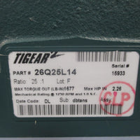 Dodge Tigear Gearbox 25:1 Ratio 2.26 Max HP 26Q25L14
