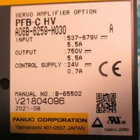 Fanuc A06B-6259-H030 Servo Amplifier Option PFB-C HV 537-679V Input