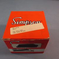 Simpson Analog Panel Meter, Black Spade Type Pointer, AC Current, 0A to 5A 01330