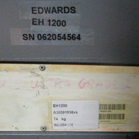 Edwards EH1200 Vacuum Mechanical Booster Pump 3.0kW Motor