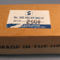 Cyrus Shank No. 805 Safety Relief Valve 805-250 1" Inlet 1-1/4" Outlet Sealed