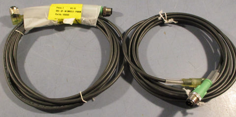 Phoenix Contact 1668548 Actuator Cable SAC4PM12MS/3.0PUR/M12FR3L (Lot of 2)