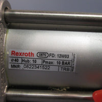 Rexroth Double Acting Pneumatic Cylinder Pmax: 10 BAR 0822341522