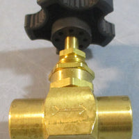 MSC Industrial Supply 62229307 Brass Needle Valve 1/4" Straight Max Lot of 2