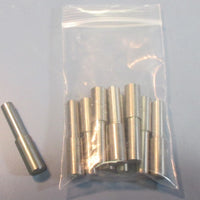 Lot 10 Stainless SCE3371 LH Chain Pivot Pins 2.1" Long, 0.343" & 0.437" OD NWOB