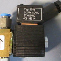 Burkert 6011 A 2,4 FPM MS G1/8 PN06bar 110V Air Gas CO2 Regulator Valve