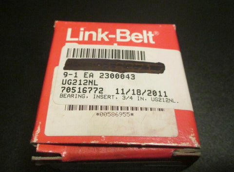 LinkBelt Insert Ball Bearing 3/4"ID UG212NL