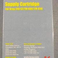 Kroy 2404220 Shrink Tubing Supply 1/4" White For 240 ST/TM 600/TM 650 Sealed