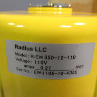 Radius LLC EW Series Electric Actuator 110V, 0.27 amps REW35012110