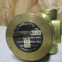 NORGREN VALVE REGULATOR 1/4 250 PSIG R43201NGLA