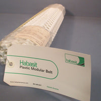 HABASIT PLASTIC MODULAR BELT GRIP TOP POLYPROPYLENE WHITE 1.4" x 17.7" M2540
