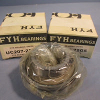 Lot of (2) FYH Bearing Units UC20722G5 Ball Bearing 13/8IN