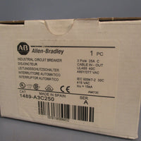 ALLEN BRADLEY INDUSTRIAL CIRCUIT BREAKER SER. A 1489A3C250