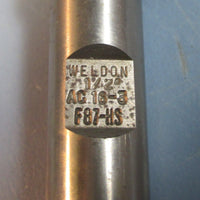 Weldon 1/2" AC16-3 F87-HS Short Cut 4 Flute Pro CNC Resharpened End Mill