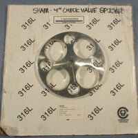 4" Check Valve Spider Sham4 CV Spider 316L 6"OD  T45MP 7/16" Shaft Dia.