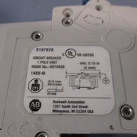 Allen Bradley 1 Pole 15 Amp Circuit Breaker Ser. D 1489M1C150
