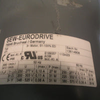 SEW EURODRIVE GEAR MOTOR RF17/DRS71S4BE05/TFV W/ Typ V71