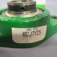 INA FLANGE BLOCK BEARING 2BOLT 25MM CAST IRON HOUSING SET SCREW RCJTY25