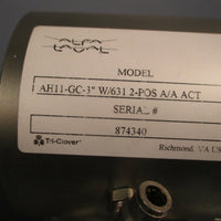 ALFA LAVAL 3Way Koltek Valve Model# AH11GC3"W/631 2POS A/A ACT