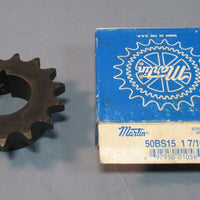 Martin 50BS15 1 7/16 Bore to Size Sprocket 15 Teeth for #50 Chain NIB