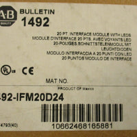 Allen Bradley 1492IFM20D24 Ser A 20Pt Interface Interface Module With LEDs
