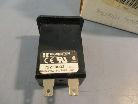 Redington Hour Meter, Analog Readout 722-0002 90/240VAC / 50-60HZ .6W