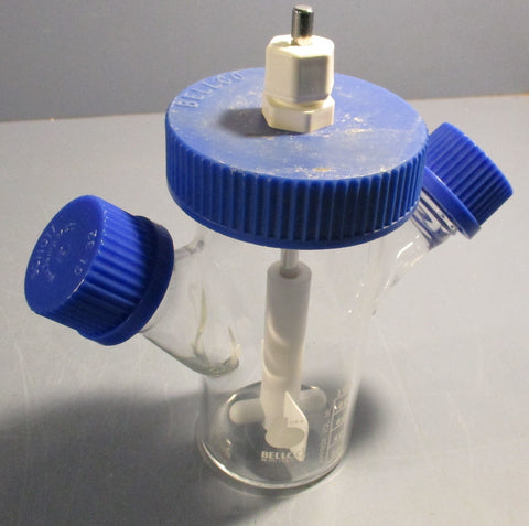 Bellco glass 100 mL 2-Neck Micro Carrier Spinner Flask GL32 Cap
