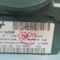 Dodge Baldor Gearbox Tigear-2 Reducer 13A25H56