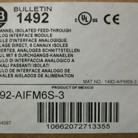 Allen Bradley 1492AIFM6S3 Ser A Iso Feed Through Analog interface Module