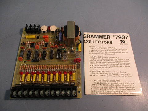 SPECIAL TIMER CORPORATION 7937-1-6 SEQUENCE PROGRAMMER CIRCUIT BOARD