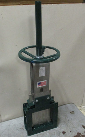 American Controls Technology 902434M Square Stainless Gate Valve 7 x 7"