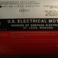 US Motors Unimount 125 Enclosed 1/3 HP High Efficiency Motor Module P55BKP963