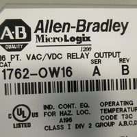 Allen Bradley 1762OW16 16 Point Relay Output MicroLogix 1200 Ser A