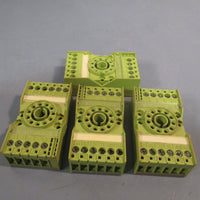 LOT OF 4 COMAT RELAY SOCKET 10A/380V CS11