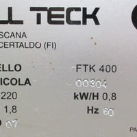 Sealed Air Fill Teck 400 Bubble Air Void Fill Cushioning Machine FTK 400