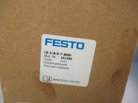 Festo LR-D-7-MINI 162585 Pressure Regulating Valve 0-16 Bar