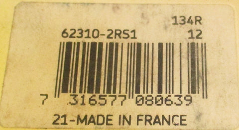 SKF 62310-2RS1 Radial Deep Groove Ball Bearing 50mm Bore 110mm OD 40mm W