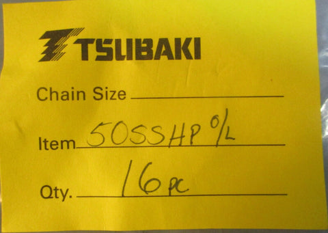 Tsubaki 50SS O/L Offset Roller Chain Link 50SSHP O/L (Lot of 16)