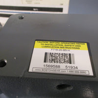 Boston Single Reduction Speed Reducer 20:1 Ratio F-718-20-B5-H