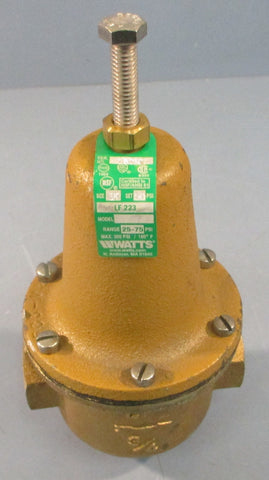 Watts 3/4: LF 223 Water Pressure Reducing Valve 25-75 PSI Range 300PSI Max