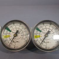 LOT OF 2 PNEUMATECH VACUMM GAUGE 30 IN HG, 0 TO 160 PSIG 904601