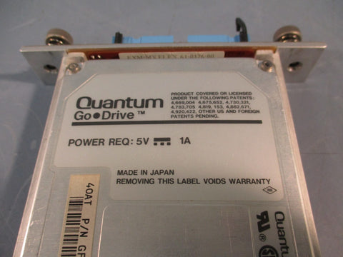 Quantum Go Drive GF40A014 5V-1A 40MB, 2.5-inch IDE/ATA Internal Hard Drive
