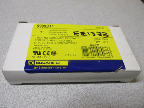 Square D Auxiliary Contact 9999 D11