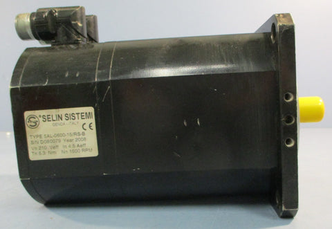 Selin Sistemi 5AL-0600-15/RS-B Servo Motor 1500RPM 19mm and 10mm Shaft Dia