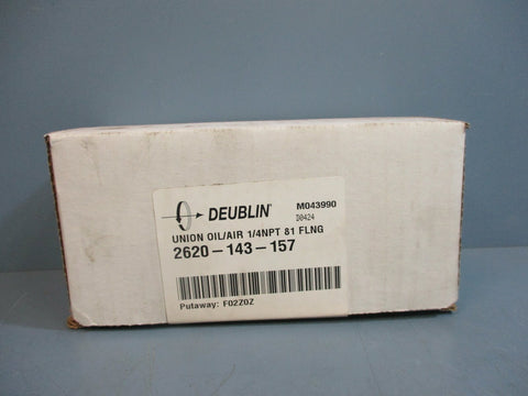 Deublin 2620143157 Rotary Union Oil/Air ¼NPT 81 FLNG Factory Sealed