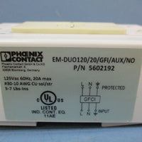 Phoenix Contact EMDUO120/20/GFI/AUX/NO RailMounted Ground Fault Circuit