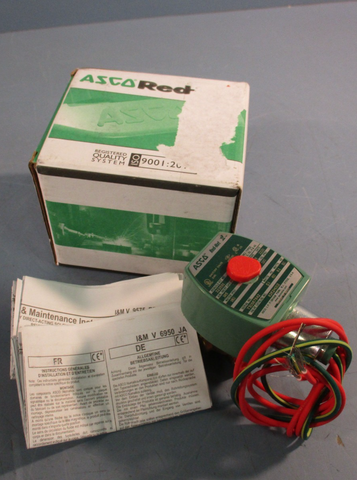 ASCO 8262H002 Solenoid Shutoff Valve w/ Coil MPC080 120V 1/8” NPT