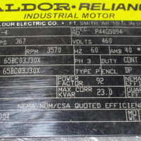 Baldor 350 HP Motor P44G5094 M25352T4 3570 RPM 449TS Frame 460 V 350HP